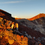 summit rim just after dawn