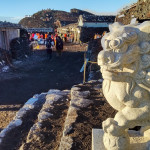 at the shrine on top