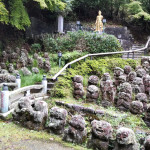 Devoted followers line the paths